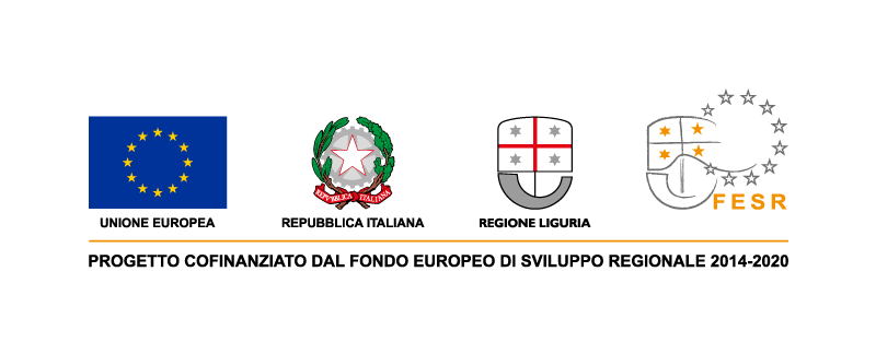 Progetto cofinanziato dal Fondo Europeo di Sviluppo Regionale 2014-2020 — Unione Europea · Repubblica Italiana · Regione Liguria · FESR